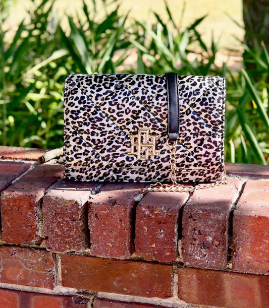 Bryn Clutch/Crossbody Spotted LD Handbag by Caroline Hill