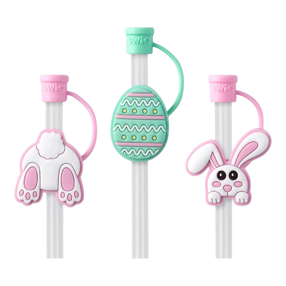 Bunny Trail Straw Topper Set by Swig Life