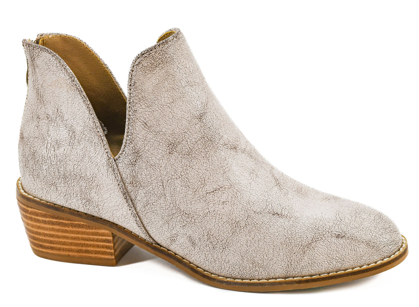 Vanish Cream Crackle Boots by Corkys