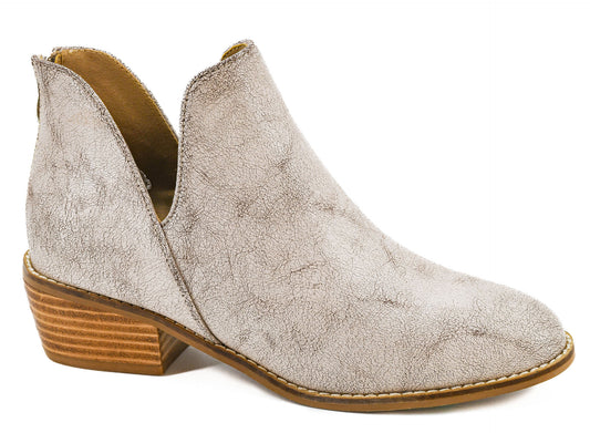 Vanish Cream Crackle Boots by Corkys