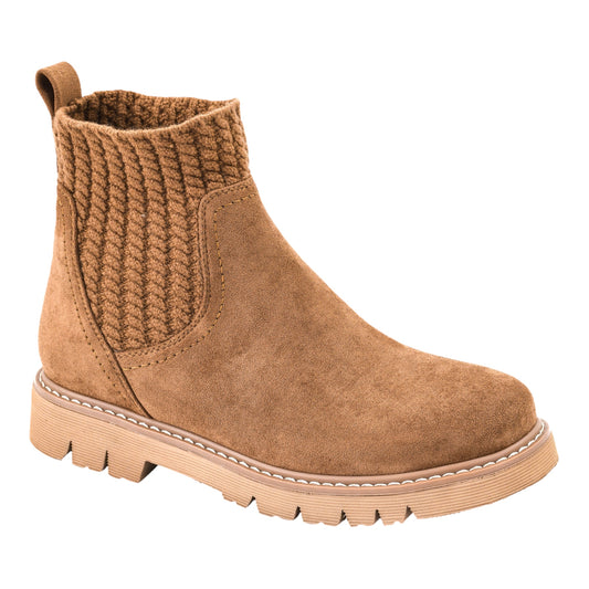 Keep Me Warm (Taupe Faux Suede) by Corkys