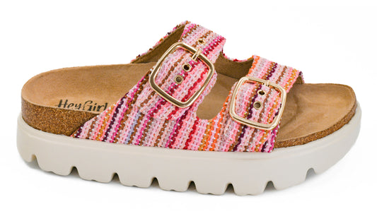 Rumor Has It Pink Multi Sandals by Corkys(Final Sale)