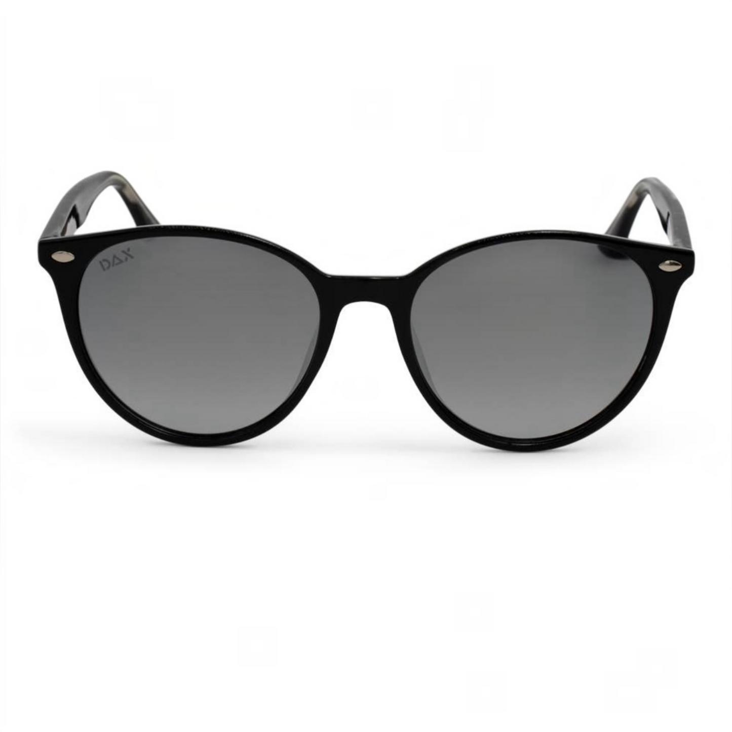Asher in Black - Women's Polarized Round Sunglasses by Dax Eyewear