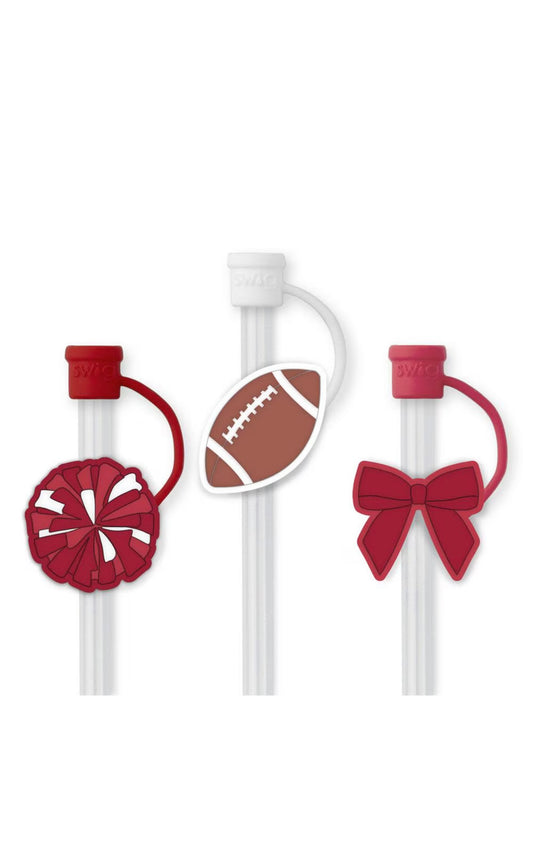 We've Got Spirit Crimson
Straw Topper Set by Swig Life