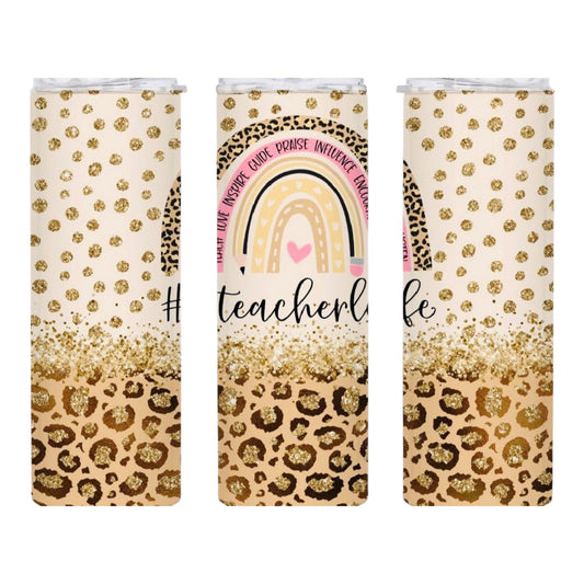 Teacher Life 20oz Skinny Tumbler