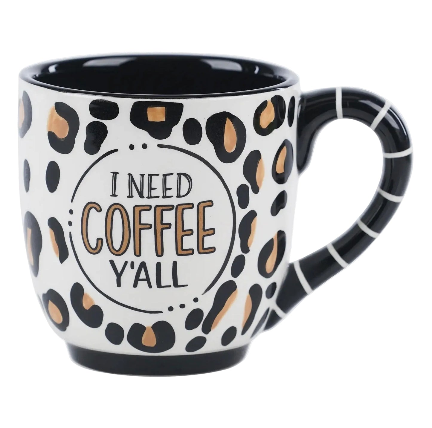 Coffee Y'all Cheetah Mug