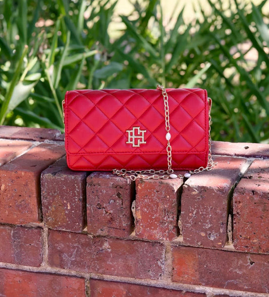 Brynleigh Clutch Crossbody Red SQ by Caroline Hill