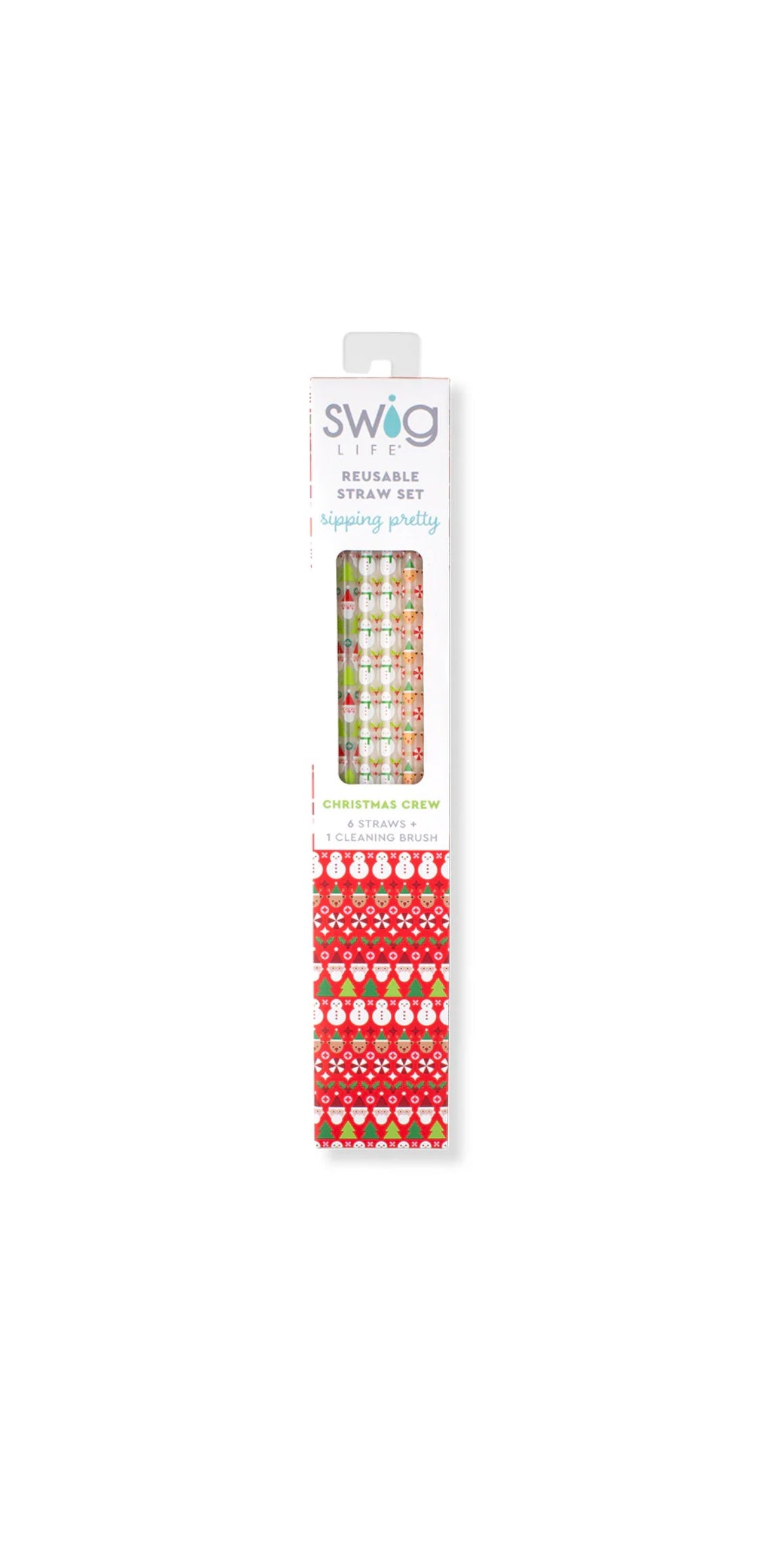 Swig (Christmas Crew)Reusable Straw Set