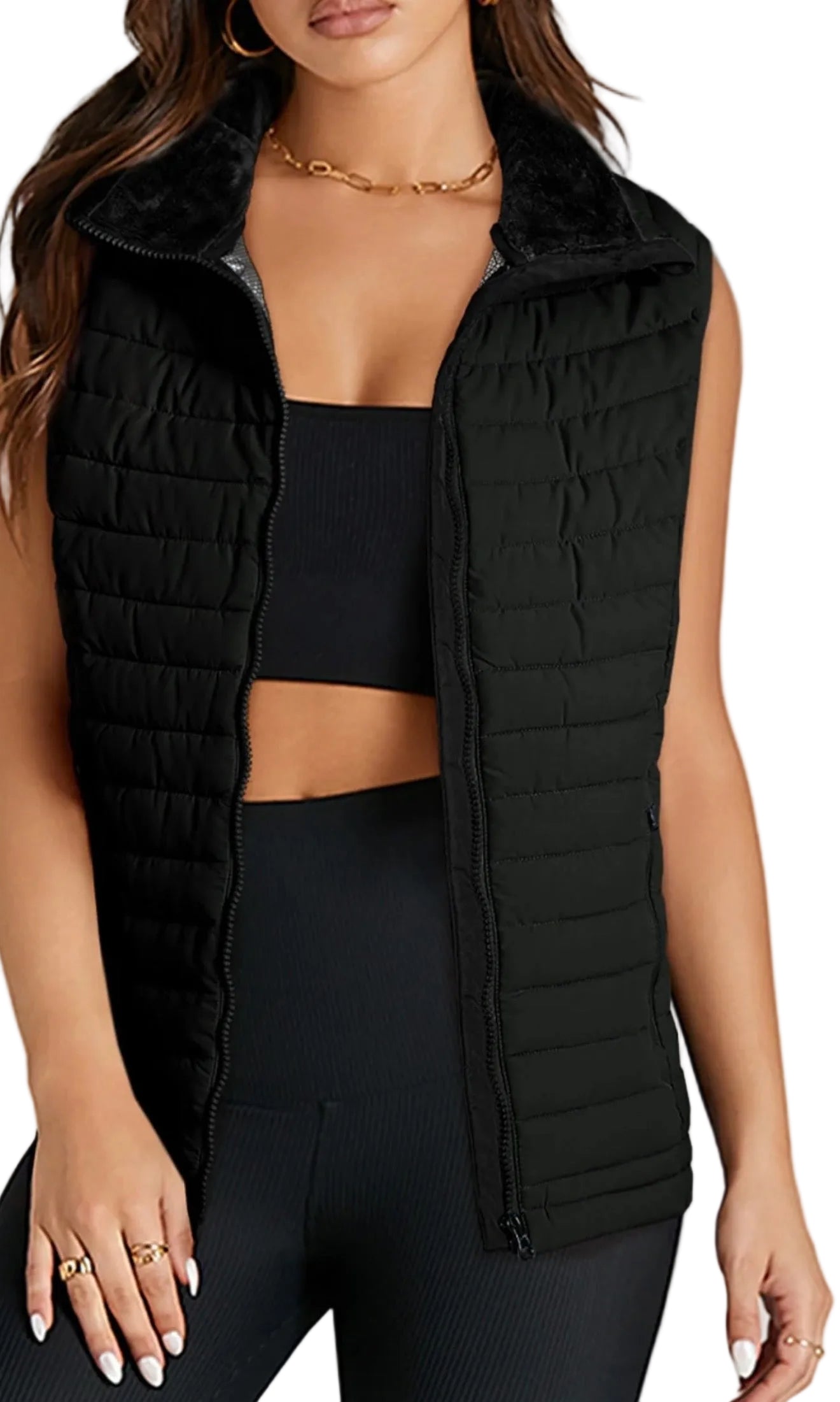 Black Puffer Vest