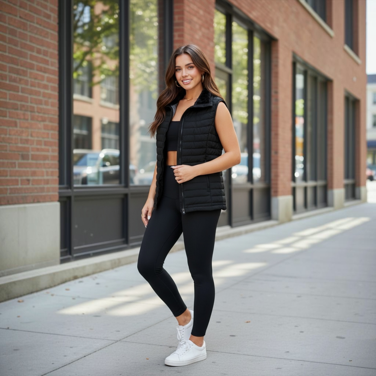 Black Puffer Vest