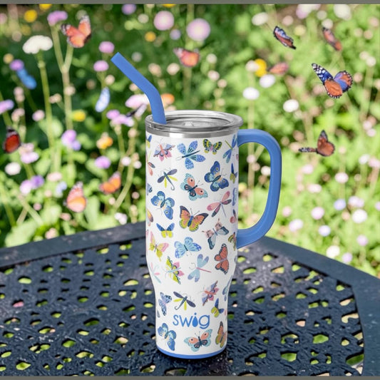 Butterfly Bliss 30oz Mega Mug by Swig Life