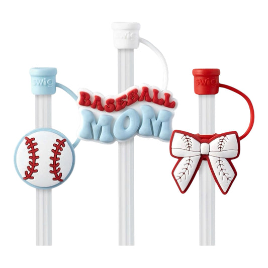 Home Run Straw Topper Set by Swig Life