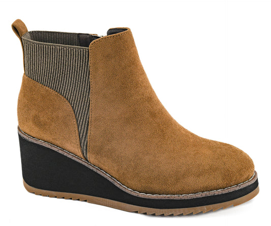 Apple Sauced Boots in Tobacco Faux Suede by Corkys