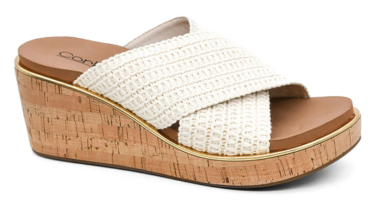 Peace Out Ivory Wedge by Corkys