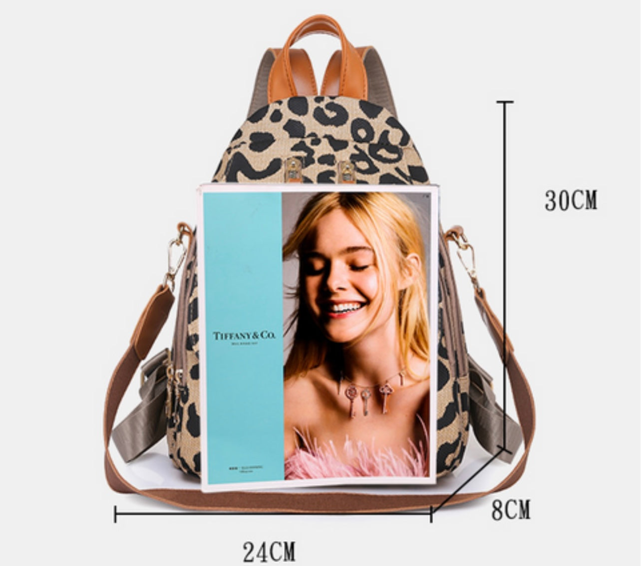 Leopard Print Backpack Bags