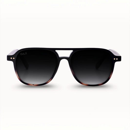 Briggs Black Gradient- Women's Polarized Small/Medium Aviator by DAX Eyewear