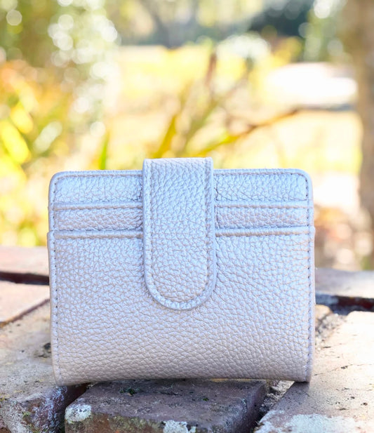 Tate Card Holder Wallet in Pearl by Caroline Hill