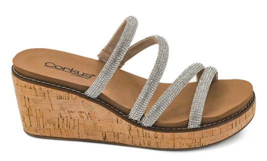 Summer Glow Rhinestone Wedge by Corkys