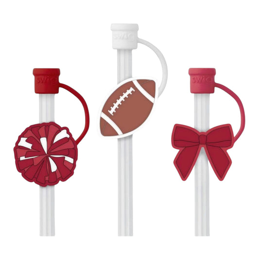We've Got Spirit Crimson
Straw Topper Set by Swig Life
