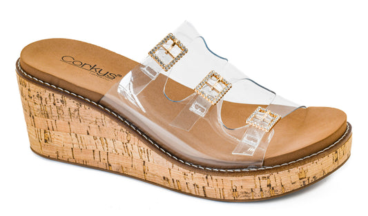 Dont Mind Me Clear Wedge by Corkys