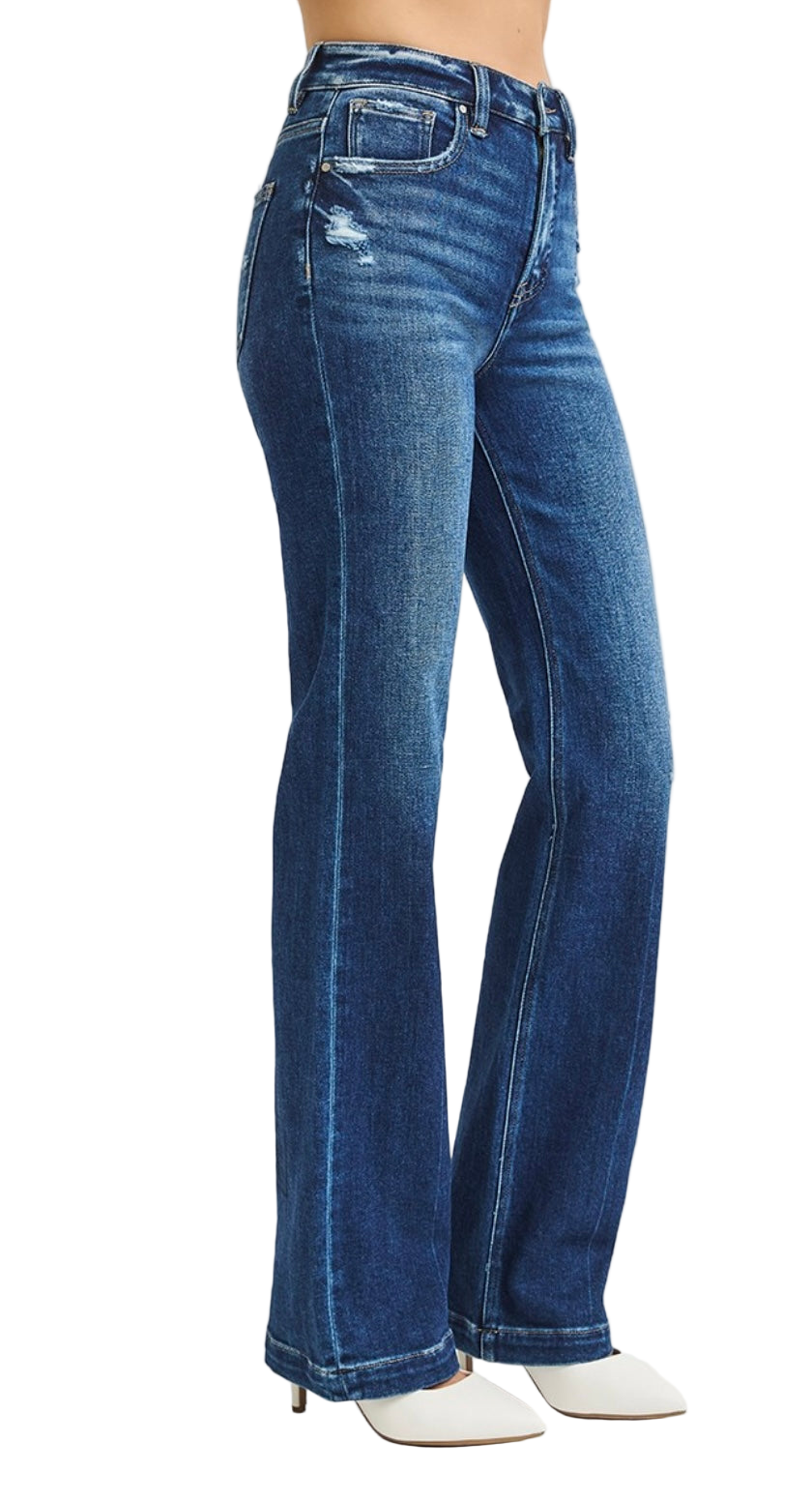 Tummy Control High Rise Straight Jeans by Risen