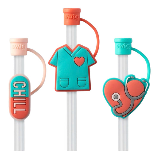 Scrub Life Straw Topper Set by Swig Life
