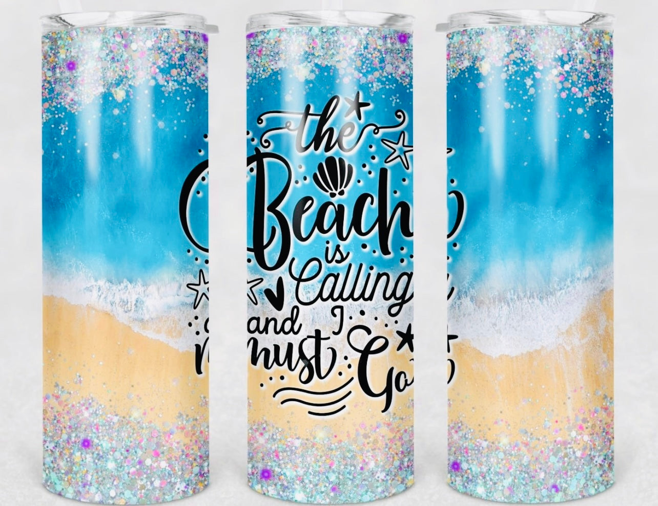 Beach 20oz Skinny Tumbler