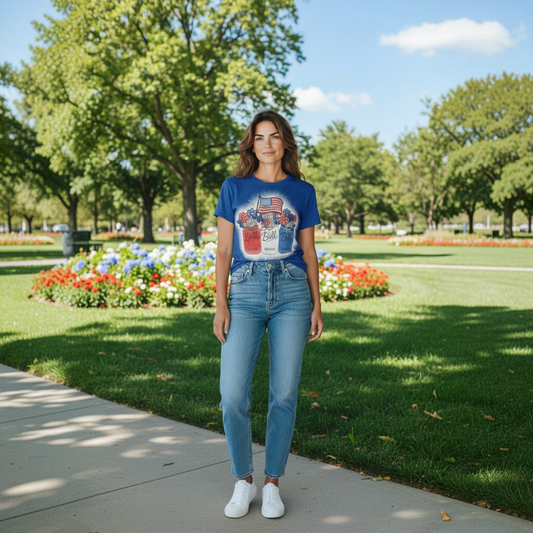 American Mason Jars Bleached T-Shirt