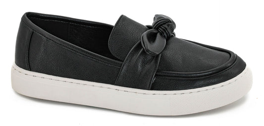 Why Knot Black Slip On Shoe by Corkys