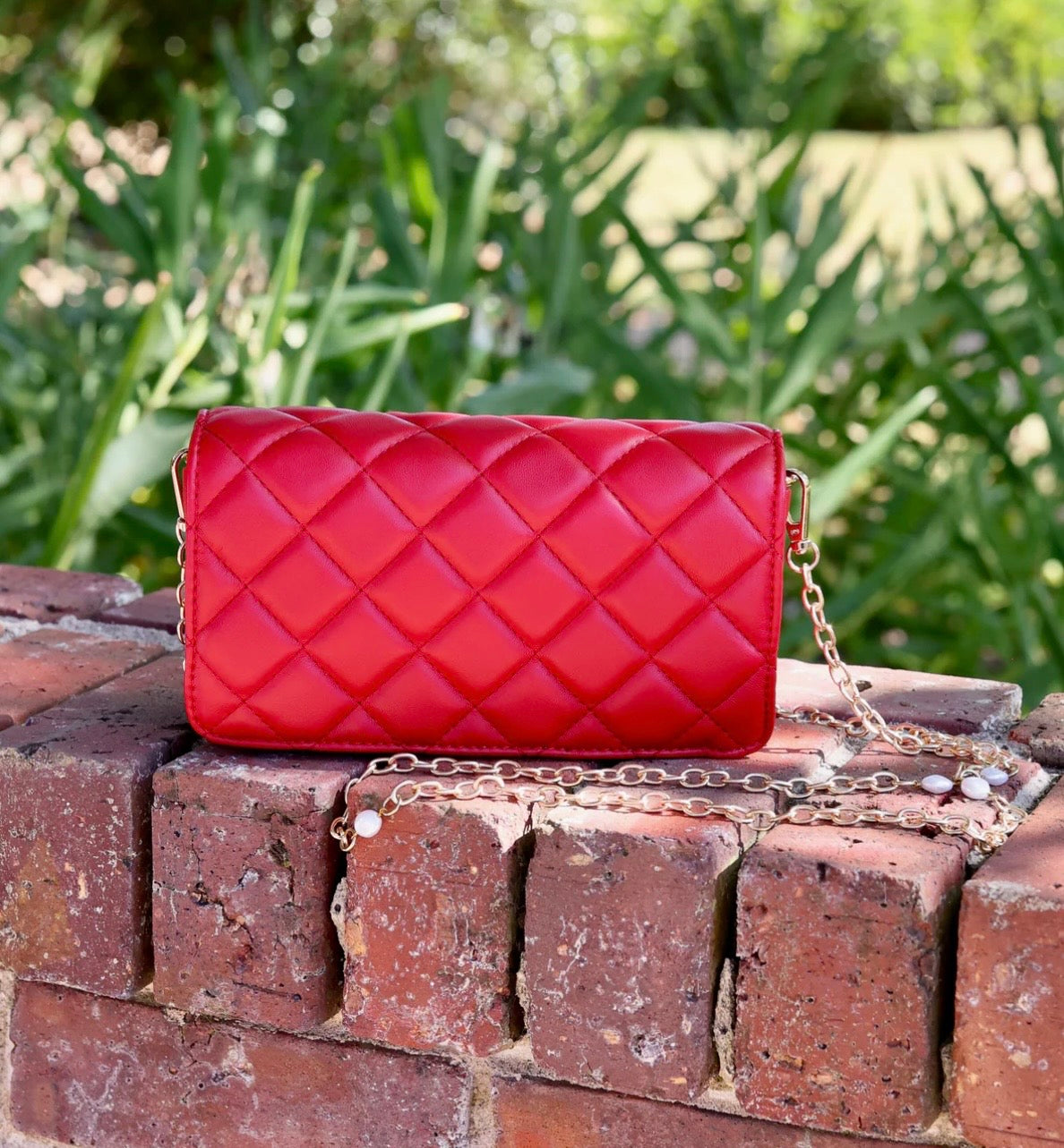 Brynleigh Clutch Crossbody Red SQ by Caroline Hill