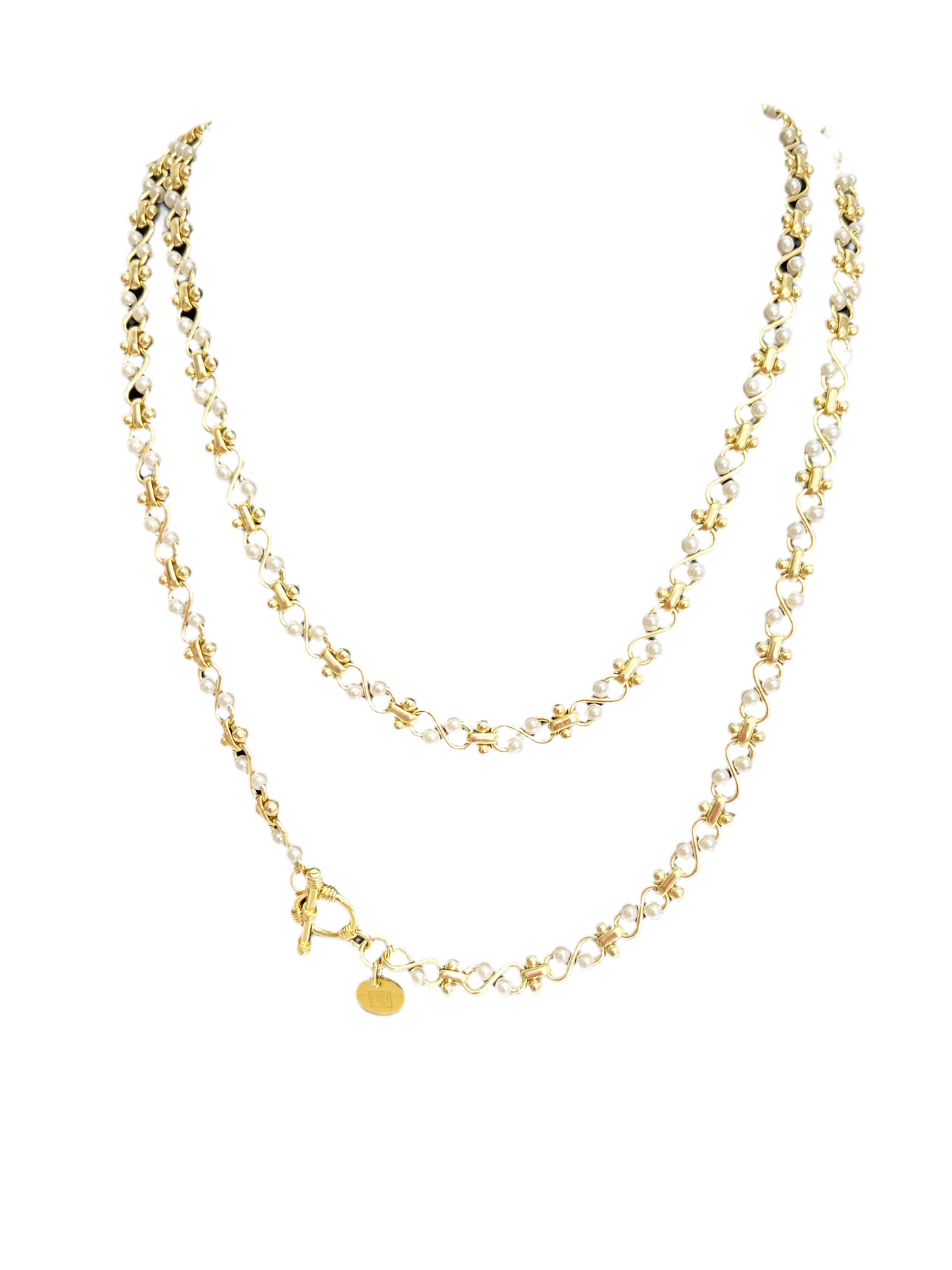 B.b. Lila Large Trio Chain Necklace