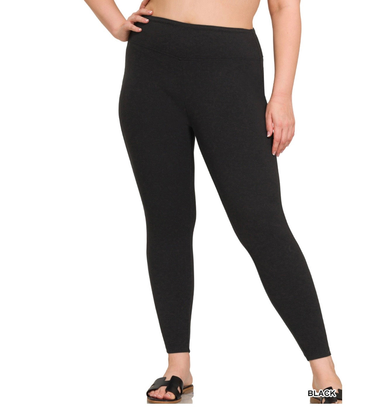Brushed Microfiber 
Waistband Leggings by Zenana