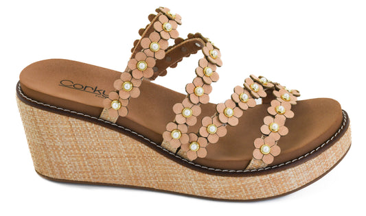 Let’s Be Friends Raffia Wedge by Corkys