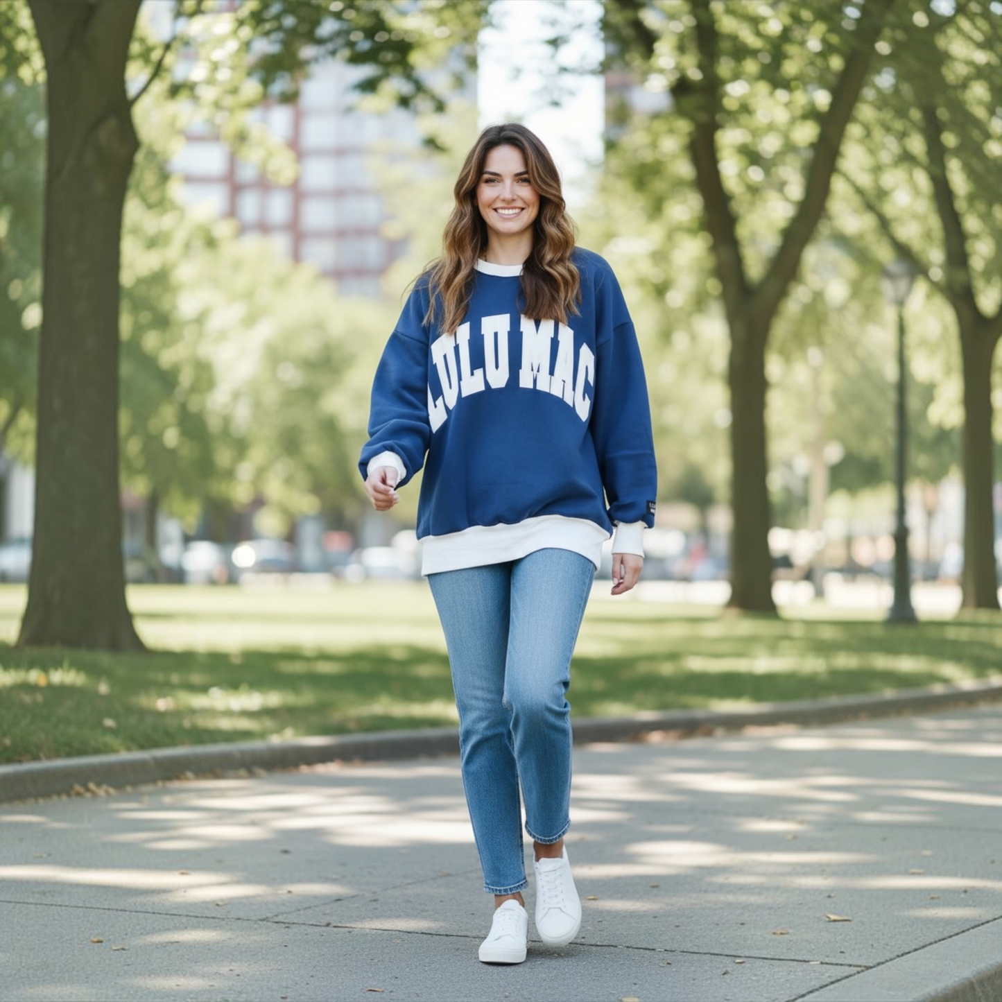 Lulu Mac Color Block Navy/White