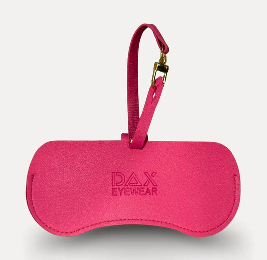 Hot Pink Eyewear Clutch For Sunglasses -Scratch Protection by Dax Eyewear