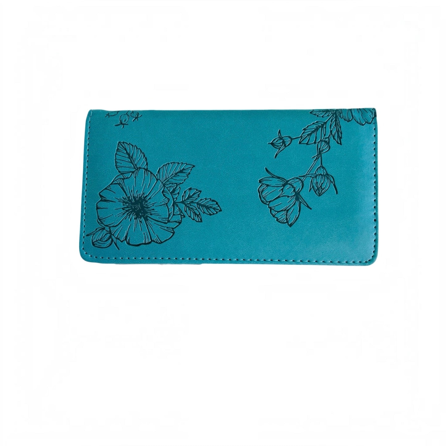 Strength & Dignity Teal Checkbook Cover
