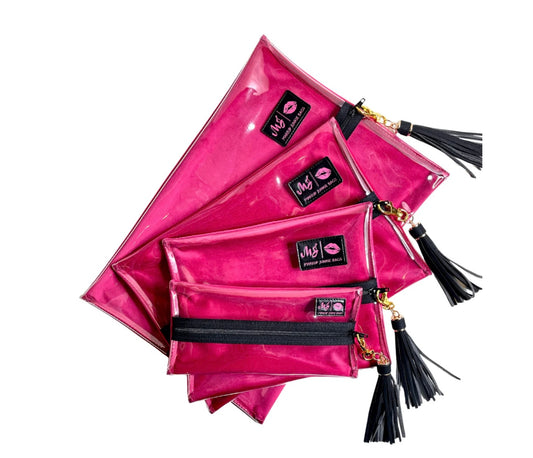 Reese Clear Top Makeup Junkie Bags