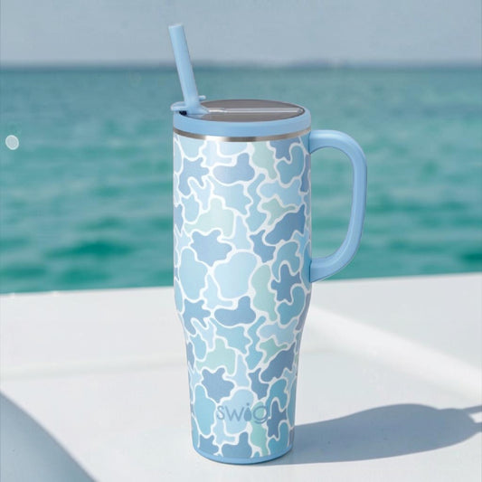 Saltwater Camo 40oz Mega Mug by Swig Life
