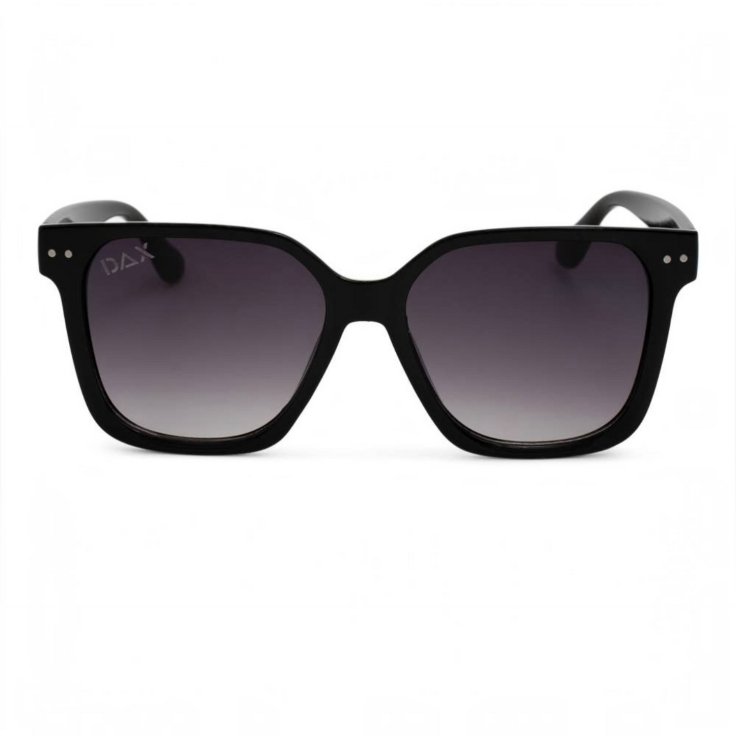 Linny in Black - Women's Oversized Horn Frame Sunglasses by Dax Eyewear