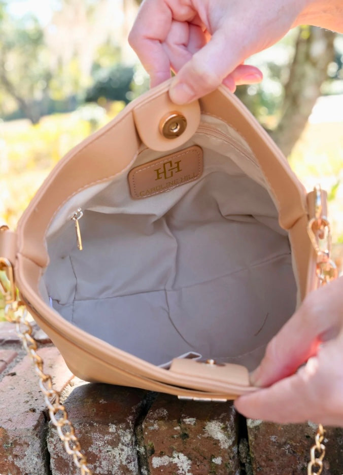 Brielle Bucket Bag in Tan by Caroline Hill