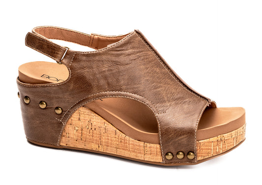 Carley Tobacco Wedge by Corkys