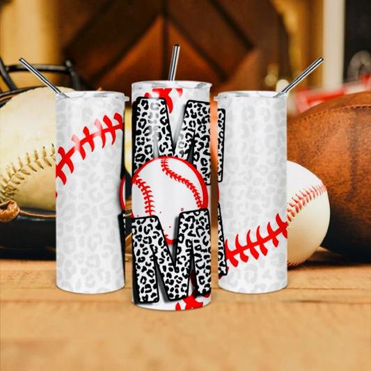 Baseball Mom 20oz Skinny Tumbler