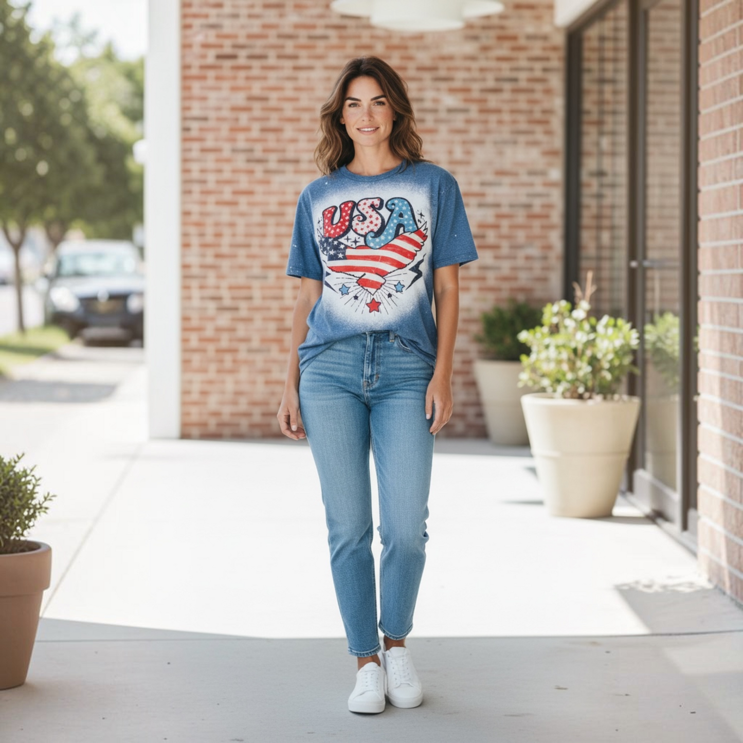 USA Retro Bleached T-Shirt
