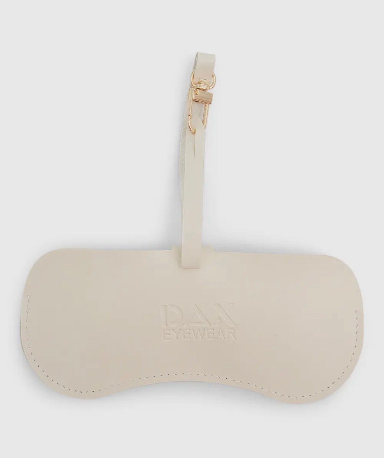 Beige Eyewear Clutch by DAX Eyewear