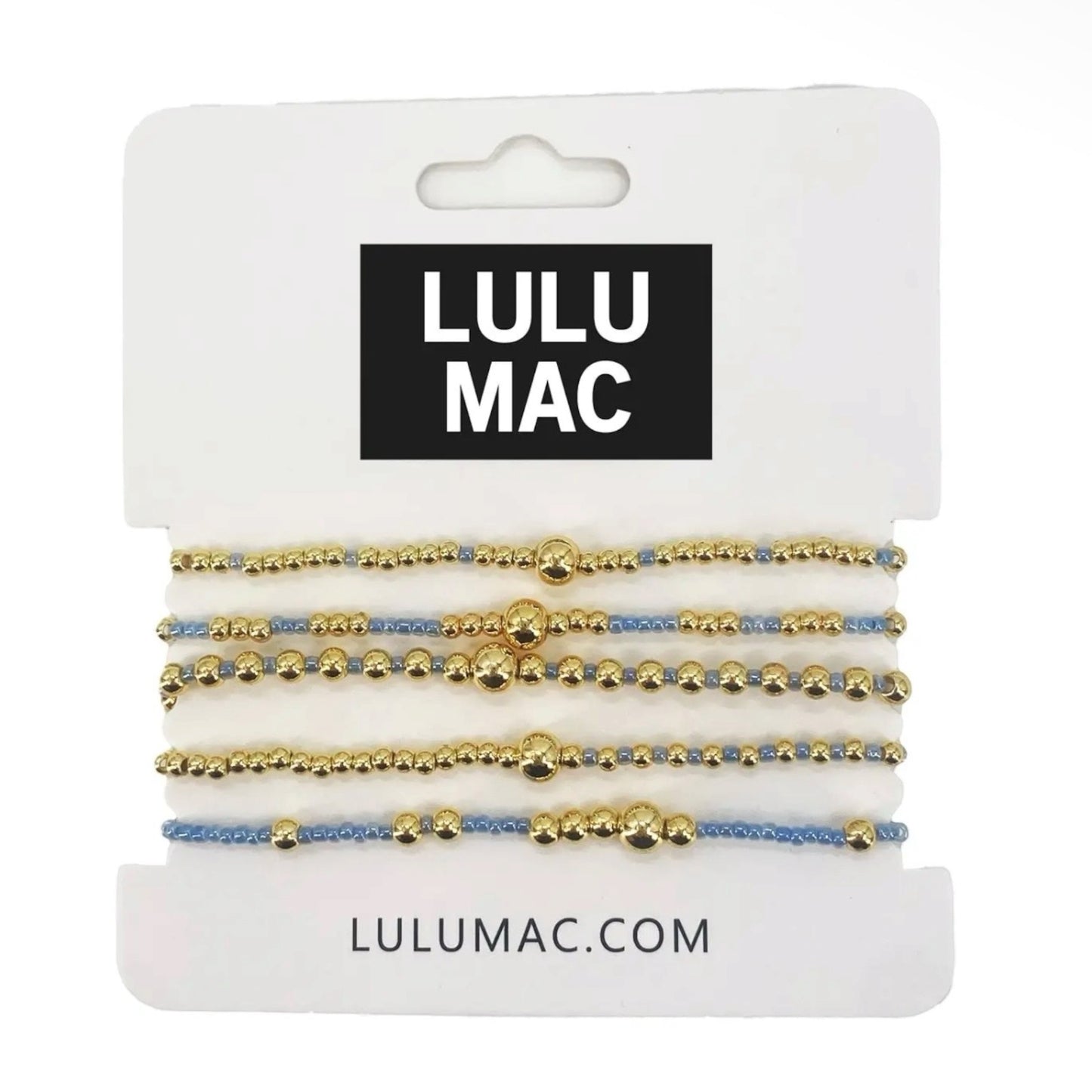 Light Blue/Gold Bracelet by Lulu Mac