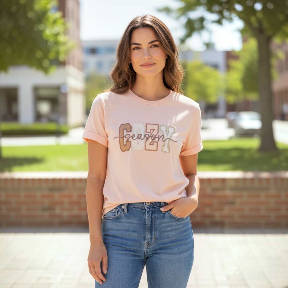 Embroidered Cozy Season Top