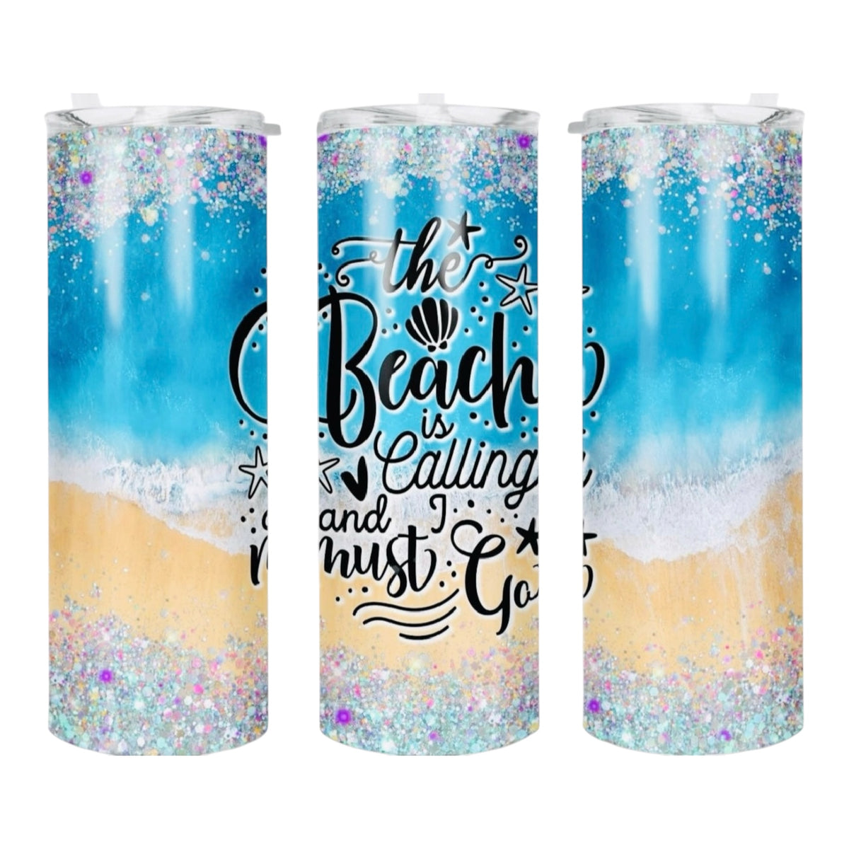 Beach 20oz Skinny Tumbler