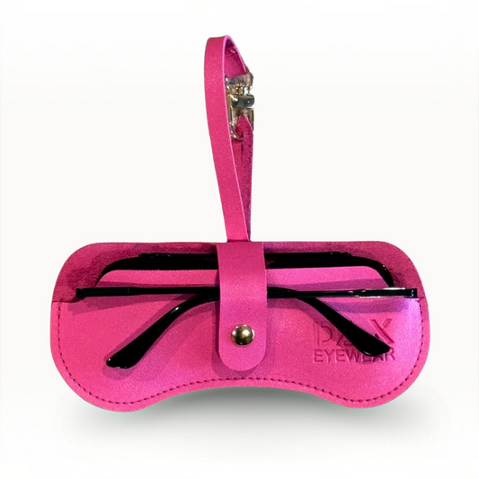 Hot Pink Eyewear Clutch For Sunglasses -Scratch Protection by Dax Eyewear