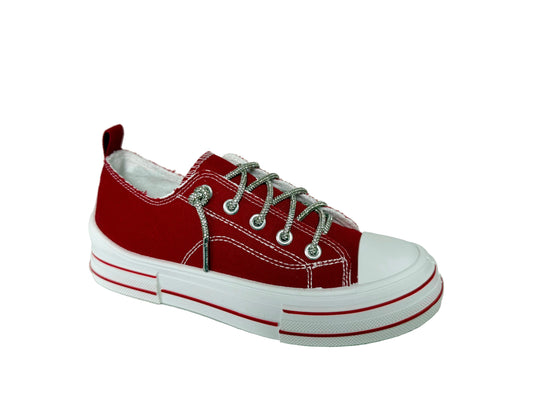 Aman Red Sneakers by Very G