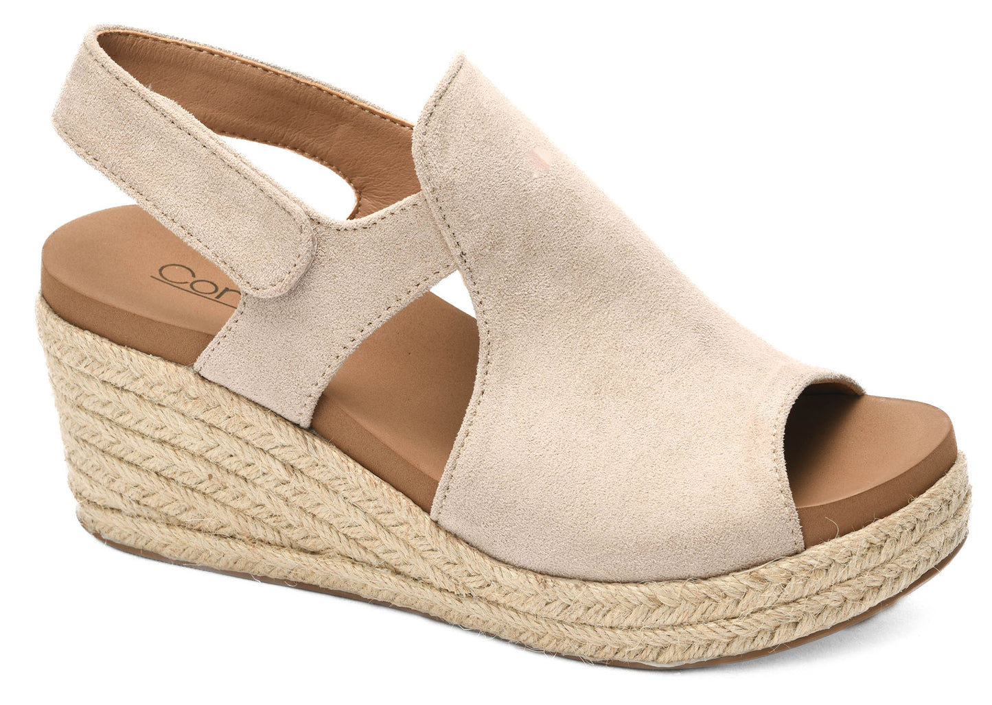 Pose Sand Faux Suede Wedge by Corkys